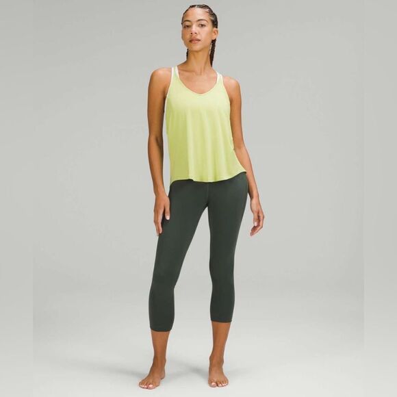 Lululemon Modal Silk Yoga Tank Top in Wasabi - Picture 1 of 7